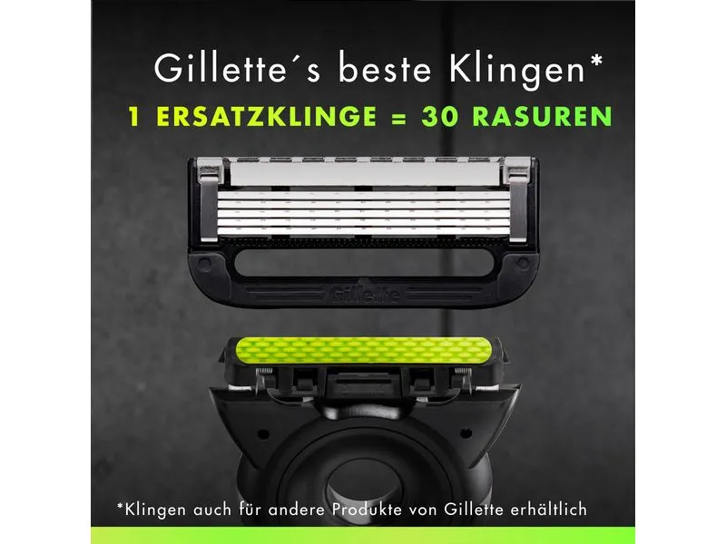 Gillette Herrenrasierer GilletteLabs 5er + Handstück + Wandhalterung