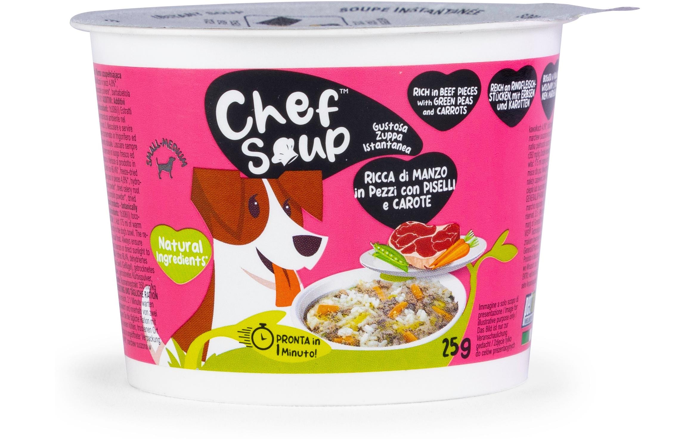 Chef Soup Rind, Erbse, Karotte 25 g Chef Soup Rind, Erbse, Karotte 25 g