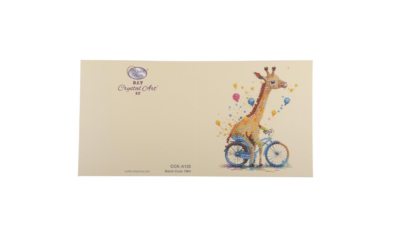 CRAFT Buddy Bastelset Crystal Art Card Giraffe