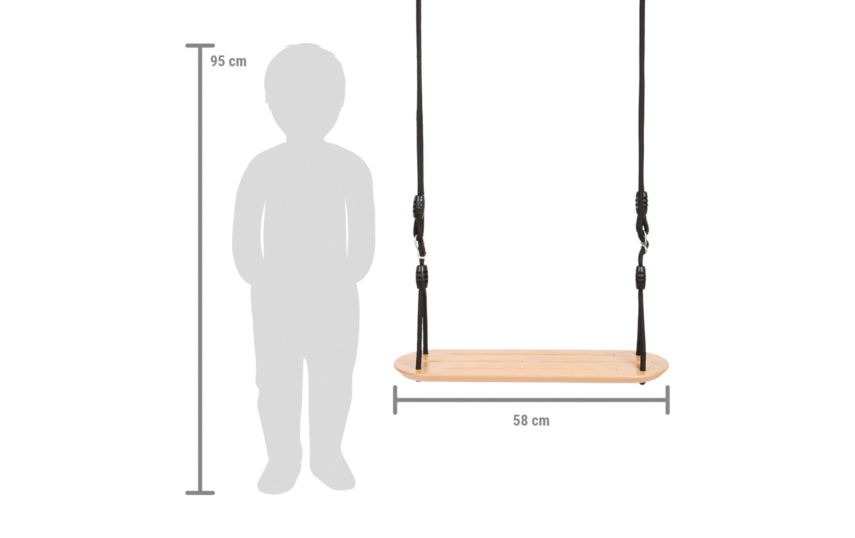 small foot Brettschaukel XL «Black Line»