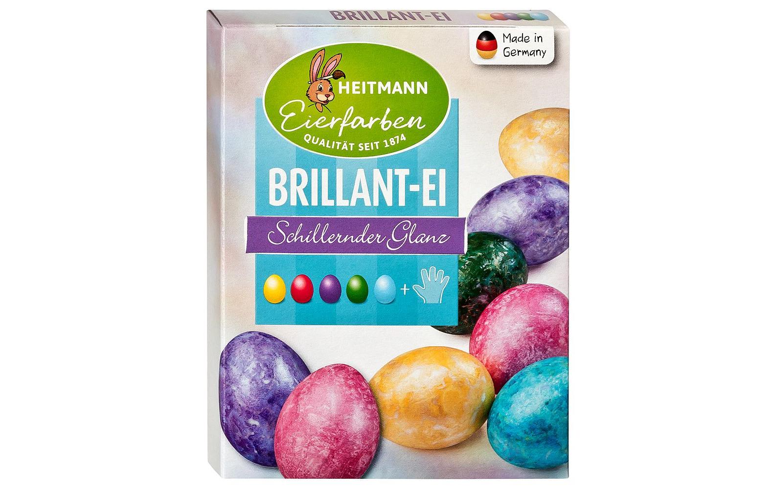 Brauns Heitmann Eierfarben Brillant-Ei 5 Stück, Mehrfarbig