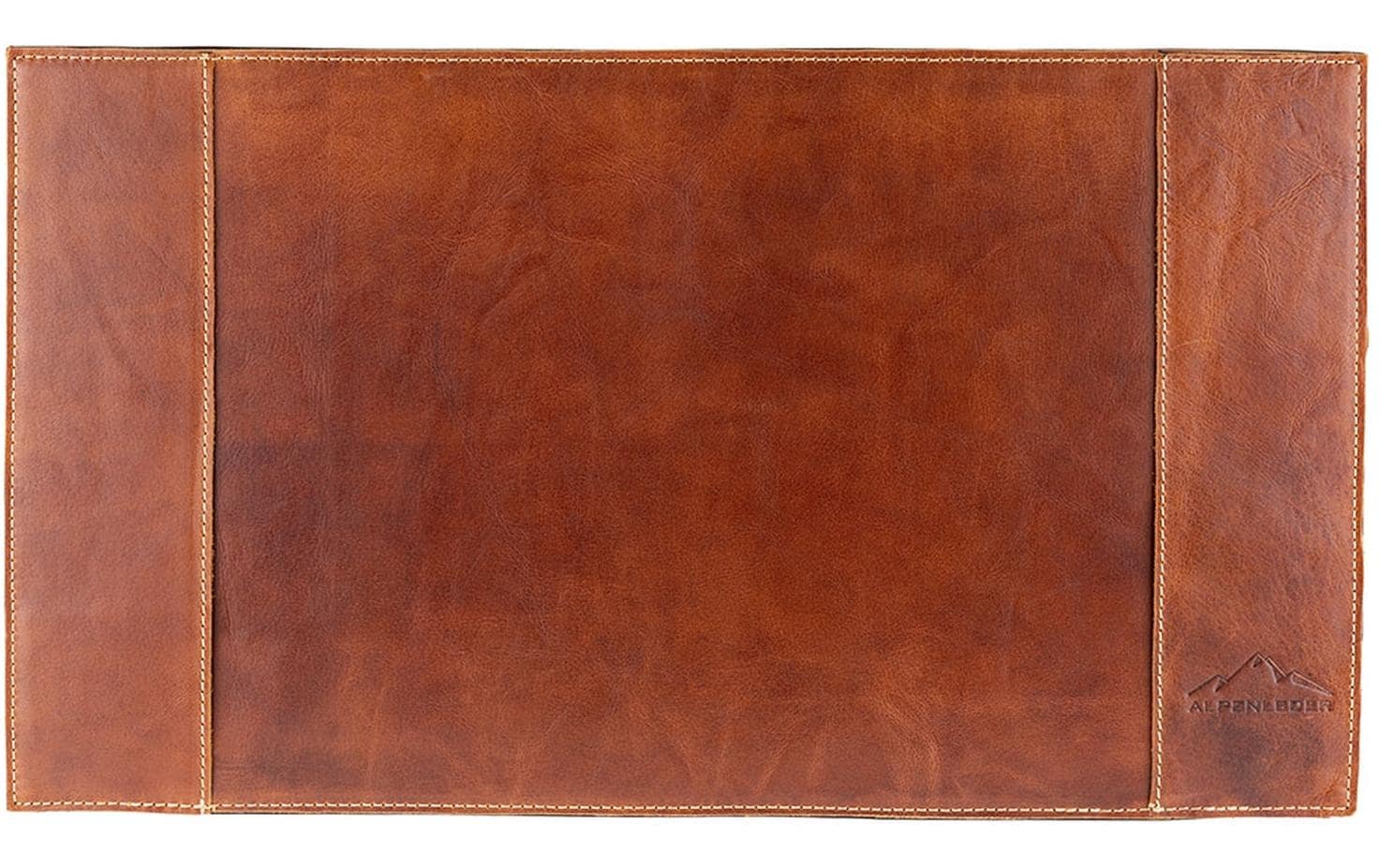 Alpenleder Schreibunterlage Piemont 51.5 x 29 cm, Cognac