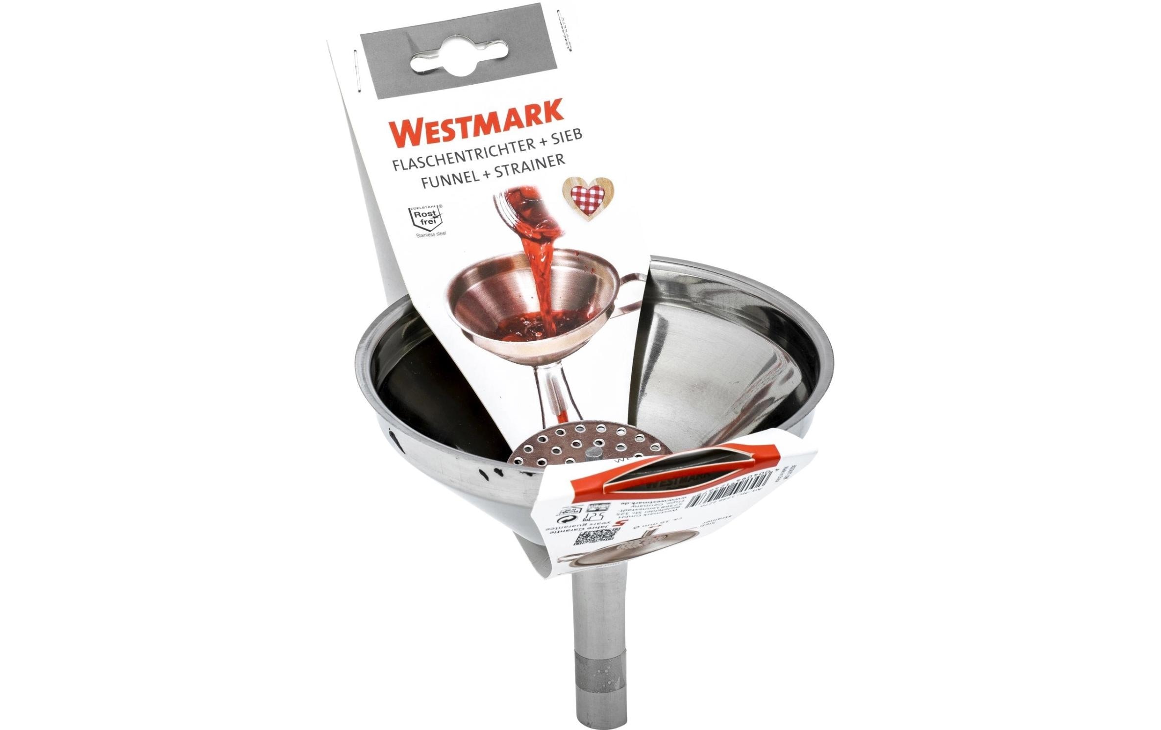 Westmark Trichter mit Sieb Silber