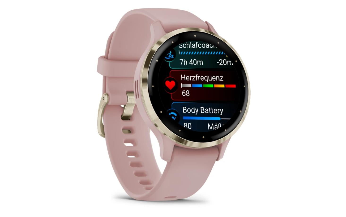 GARMIN Sportuhr Venu 3S Dust Rose / Softgold