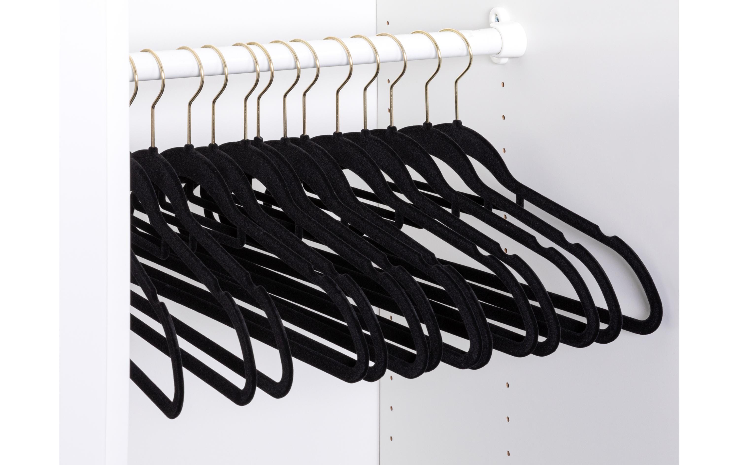 COCON Kleiderbügel 30 Stück, Schwarz