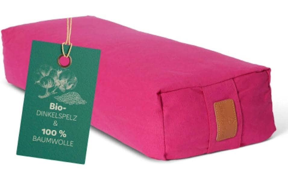 DoYourYoga Yoga-Bolster Paravati Bio-Dinkelspelz, Pink