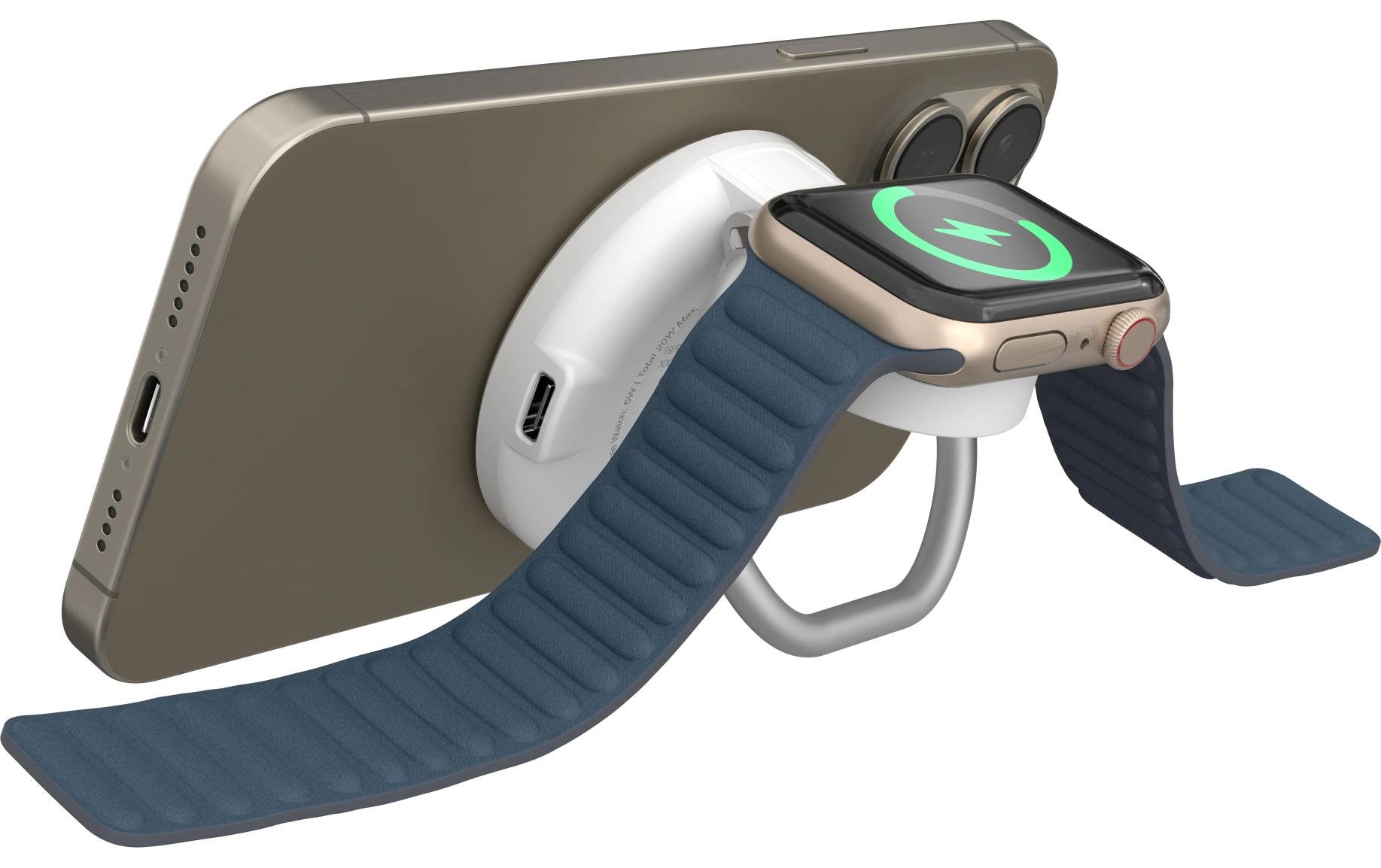 HYPER Wireless Charger Qi2 2-in-1, Weiss