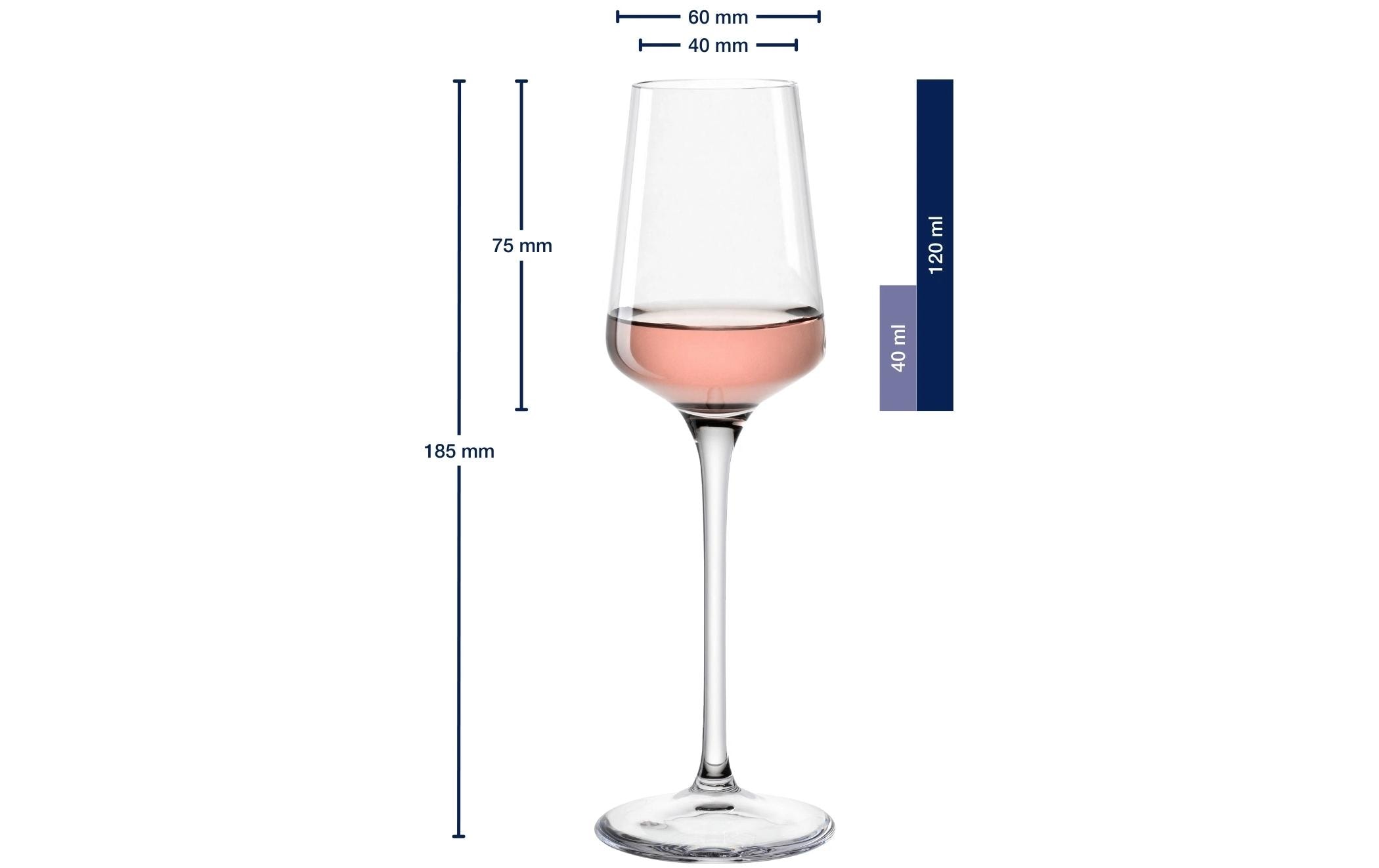 Leonardo Trinkglas Puccini 120 ml, 6 Stück, Transparent