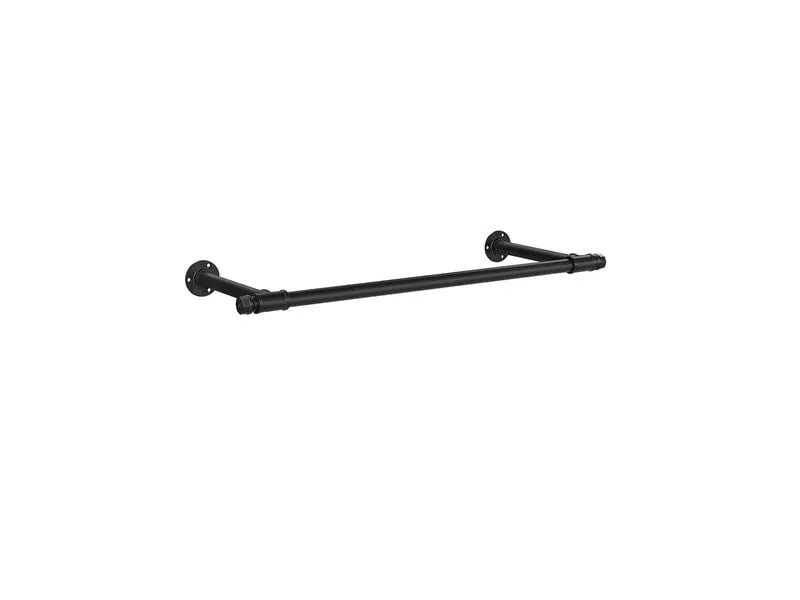 Songmics Wandgarderobe 2 Stück 84 cm x 7 cm, Schwarz Songmics Wandgarderobe 2 Stück 84 cm x 7 cm, Schwarz