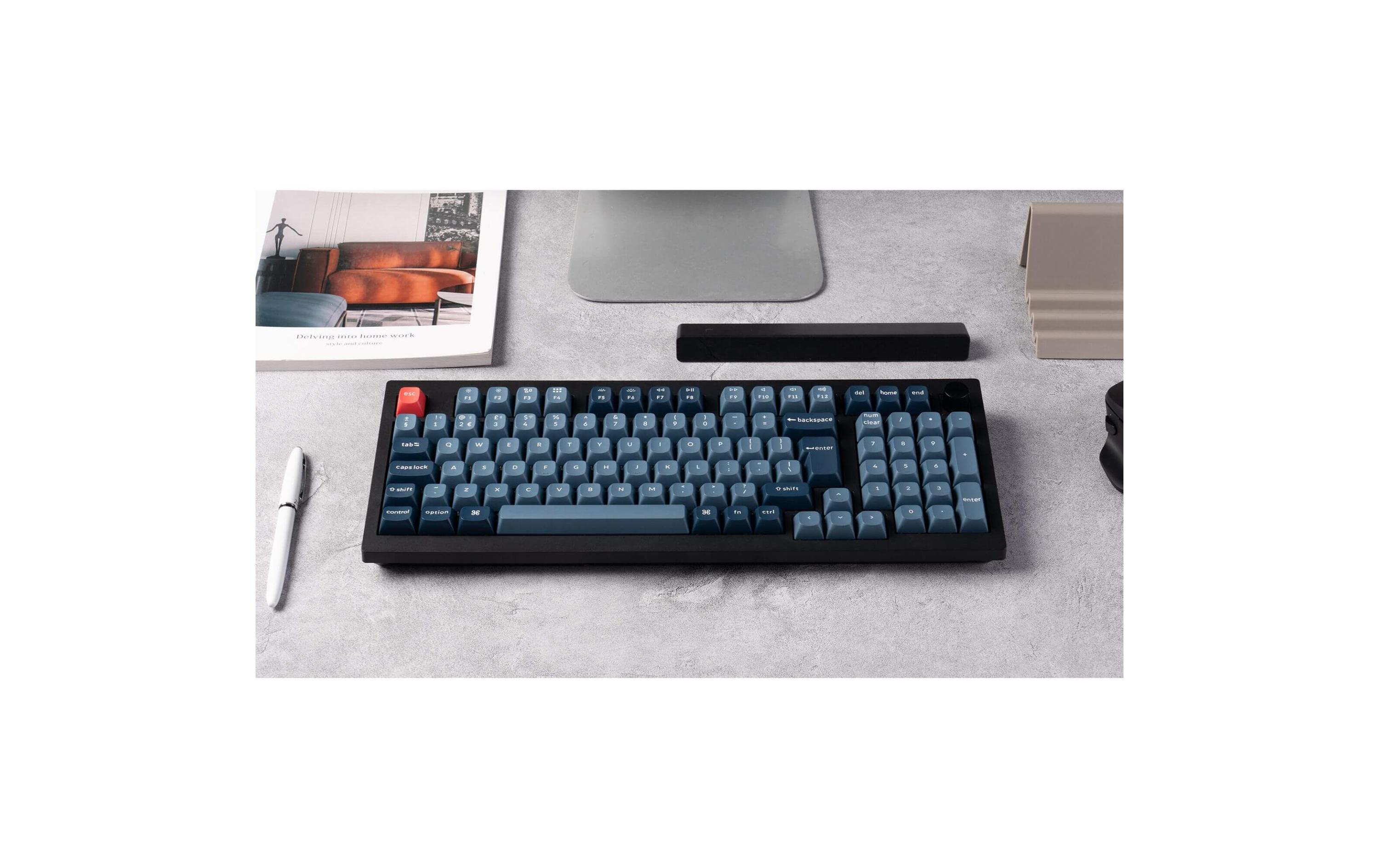 Keychron Gaming-Tastatur V5 Max Black Red Switch