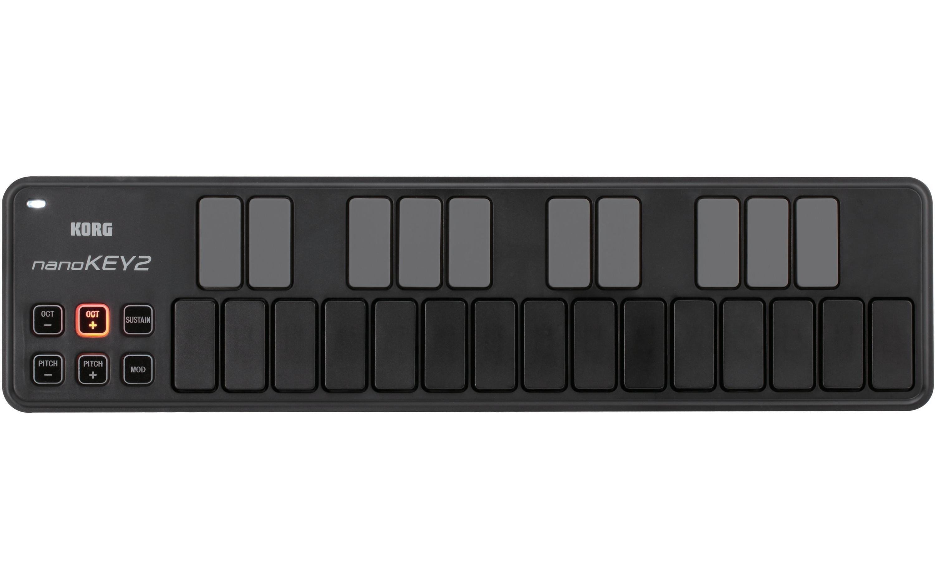 Korg Controller nanoKEY2 – 25 Tasten, Schwarz Korg Controller nanoKEY2 – 25 Tasten, Schwarz