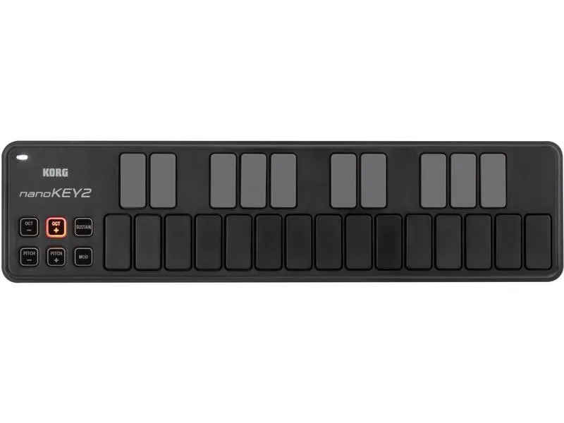 Korg Controller nanoKEY2 – 25 Tasten, Schwarz