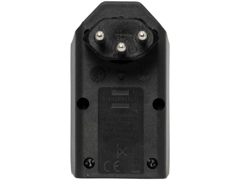 Brennenstuhl Abzweigstecker 2 x T13, 300° drehbar, Schwarz