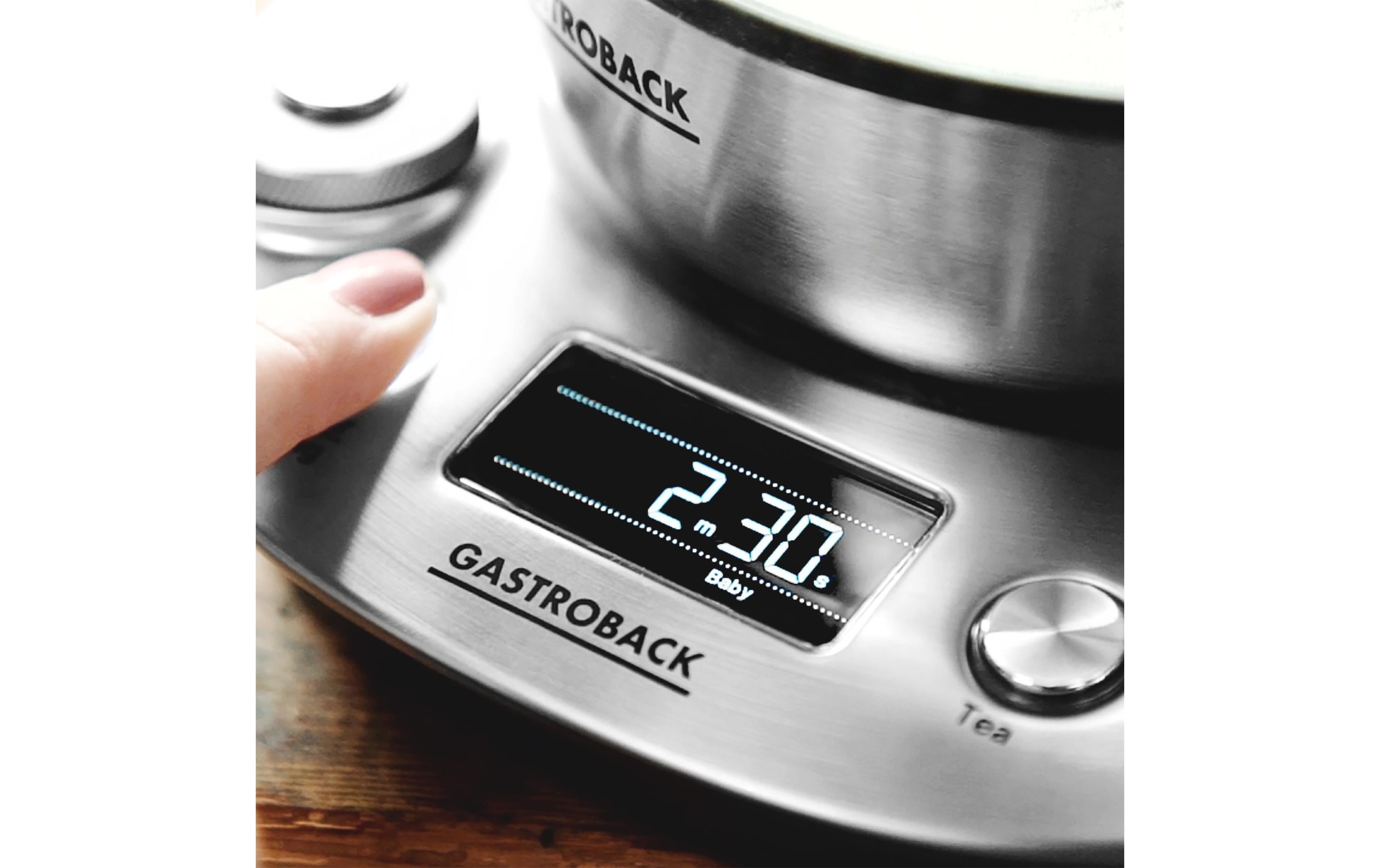 Gastroback Tee- und Wasserkocher Design Tea & More Advanced Silber