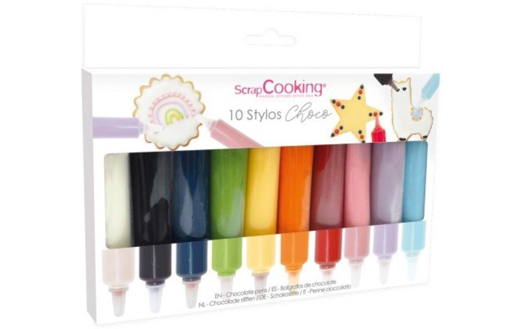 ScrapCooking Lebensmittelfarbenstifte Schokogeschmack Mehrfarbig, 10 Stk. ScrapCooking Lebensmittelfarbenstifte Schokogeschmack Mehrfarbig, 10 Stk.