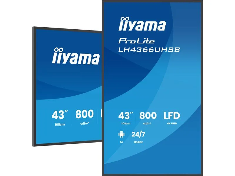 iiyama Public Display ProLite LH4366UHSB-B1AG 43