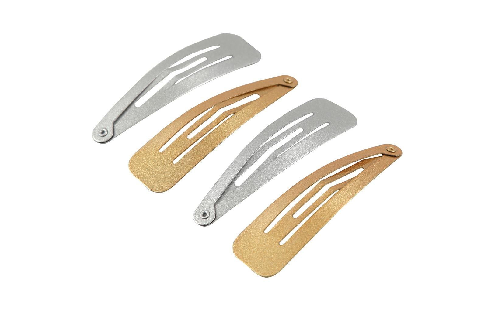 Creativ Company Haarspange Gold/Silber 6.6 x 1.7 cm, 4 Stück