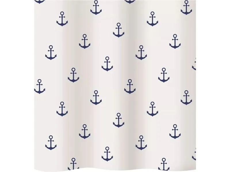 diaqua® Duschvorhang Anchor 120 x 200 cm, Blau/Weiss diaqua® Duschvorhang Anchor 120 x 200 cm, Blau/Weiss