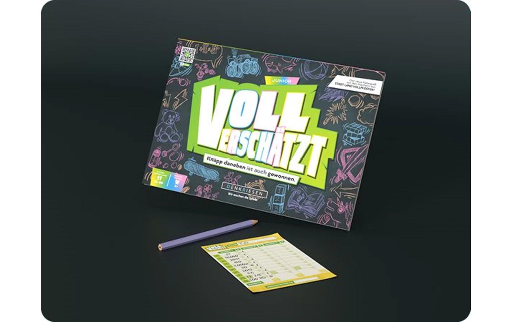 Denkriesen Kinderspiel Voll Verschätzt – A4 Block Junior Edition (D)