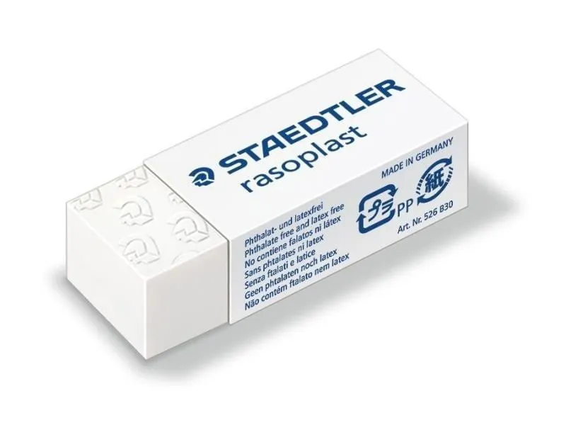 Staedtler Radiergummi Rasoplast 526 B30 Weiss, 30 Stück
