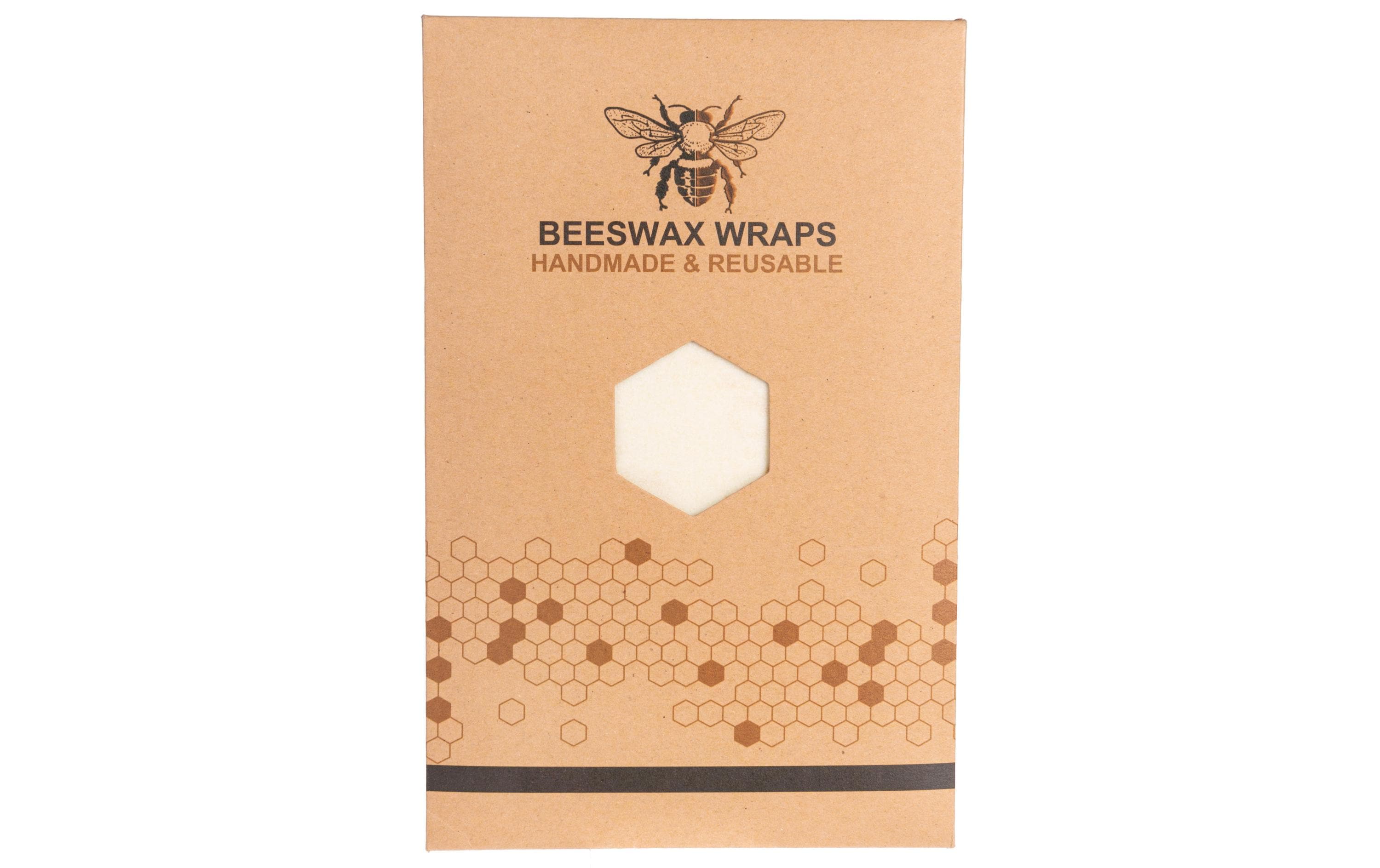 Mahoo Bienenwachstuch Früchte 3 Stück, Weiss