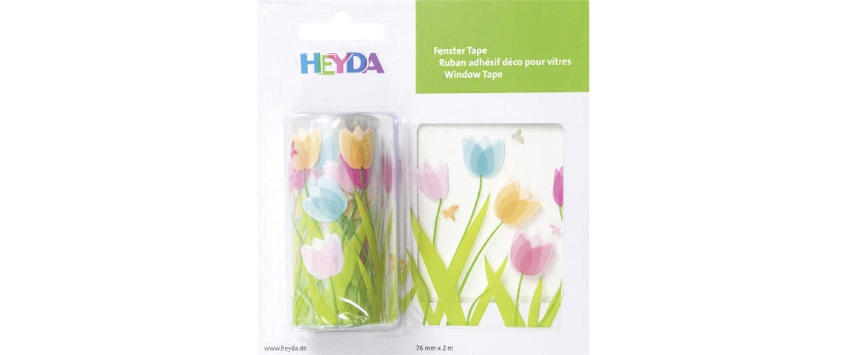 Heyda Fensterbild Tulpen 1 Stück, Mehrfarbig