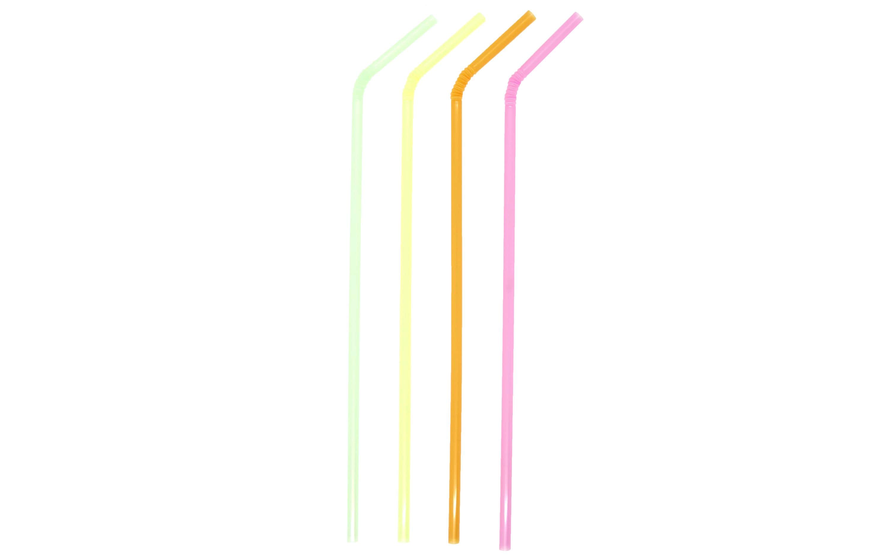 Weita Strohhalm 250 Stück, Mehrfarbig