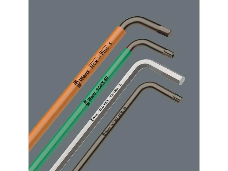 Wera Winkelschlüssel-Set T8-T40 farbig HF lang Wera Winkelschlüssel-Set T8-T40 farbig HF lang