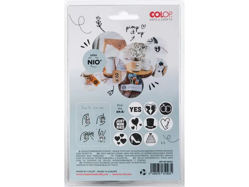Colop Nio Stempelset Little Nio Set Hochzeit, 10-teilig Colop Nio Stempelset Little Nio Set Hochzeit, 10-teilig