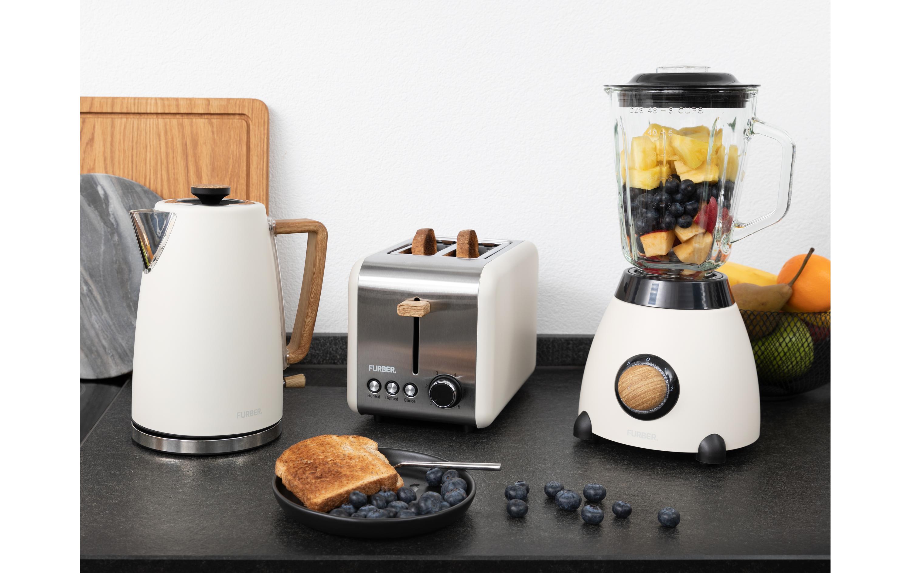 FURBER Wasserkocher, Standmixer und Toaster Set Hepburn Beige