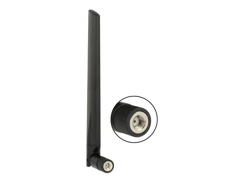 Delock WLAN-Antenne RP-SMA Dualband 18 cm RP-SMA 5 dBi Rundstrahl