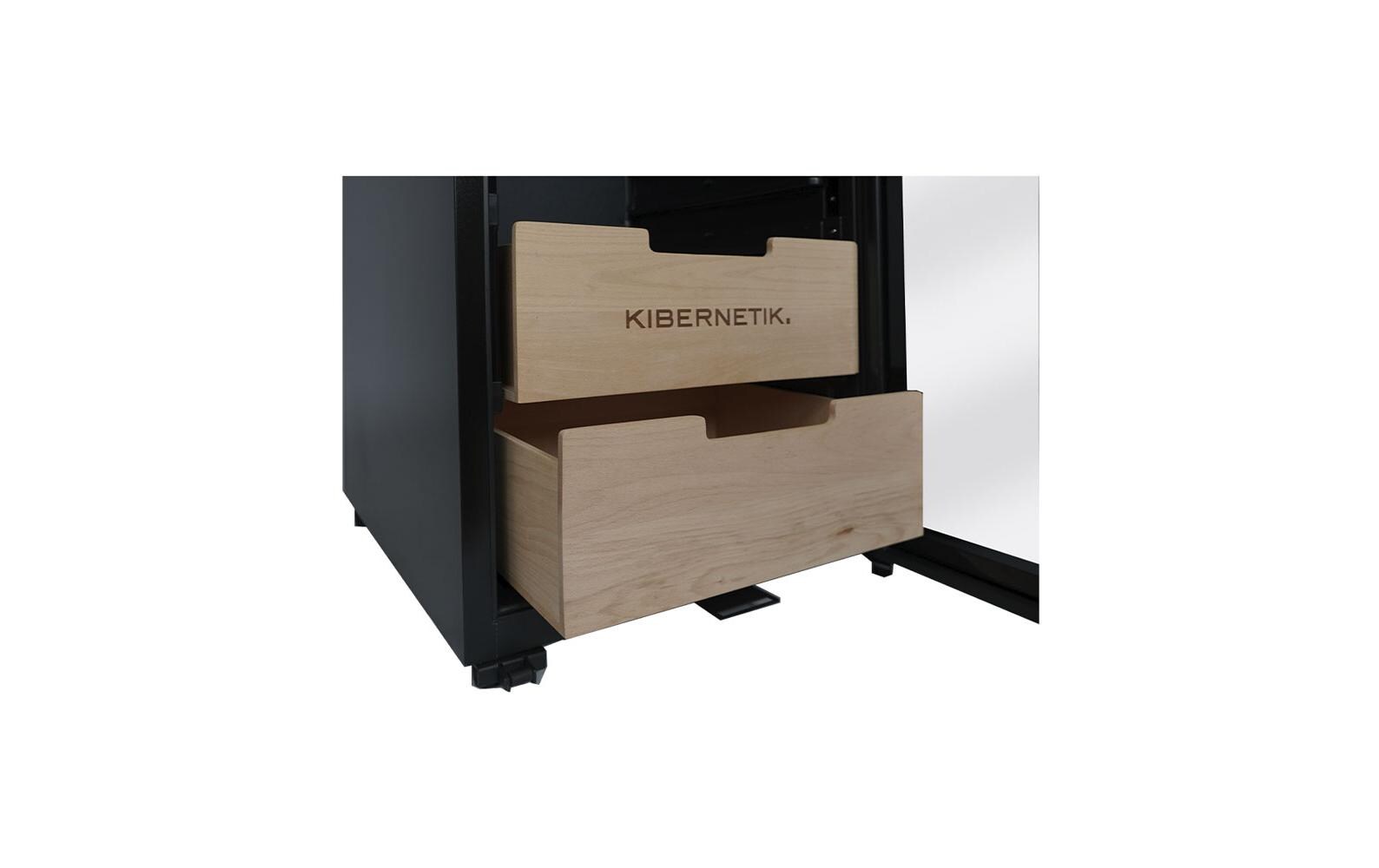 Kibernetik Weinklimaschrank WKH448D Schwarz, Rechts