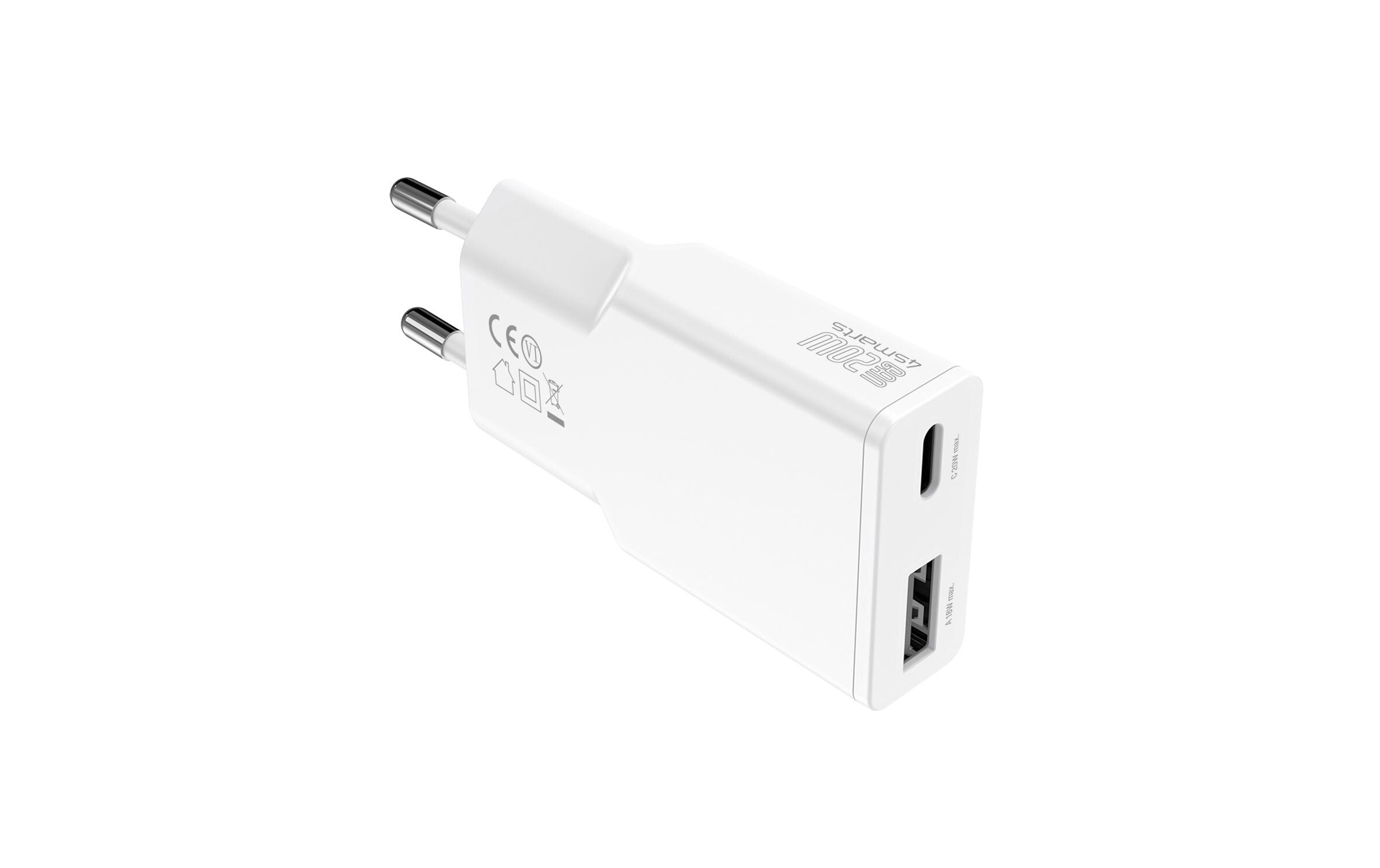 4smarts USB-Wandladegerät PDPlug Duos Slim PD 20W