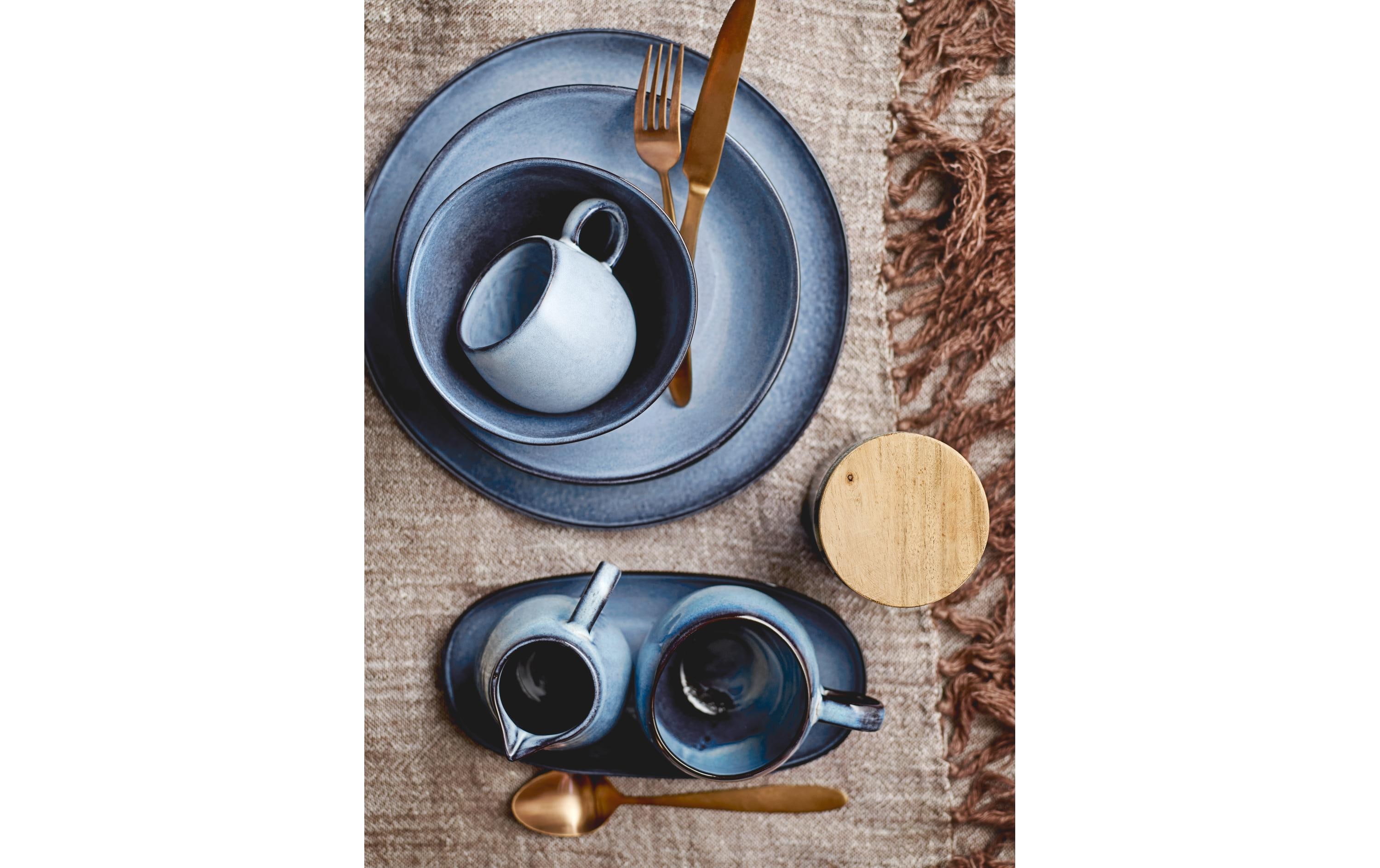 Bloomingville Speiseteller Sandrine 12-teilig, Blau