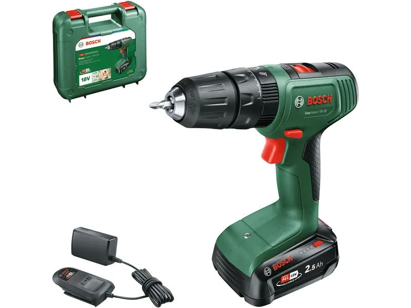 Bosch Akku-Schlagbohrschrauber EasyImpact 18 V-38 Kit Bosch Akku-Schlagbohrschrauber EasyImpact 18 V-38 Kit