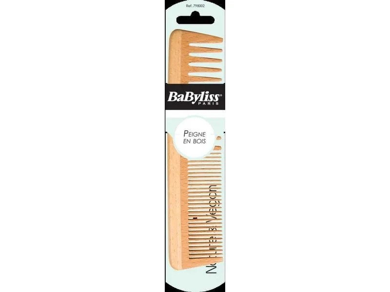 Babyliss Holzkamm Holzkamm Buchenholz vegan Babyliss Holzkamm Holzkamm Buchenholz vegan