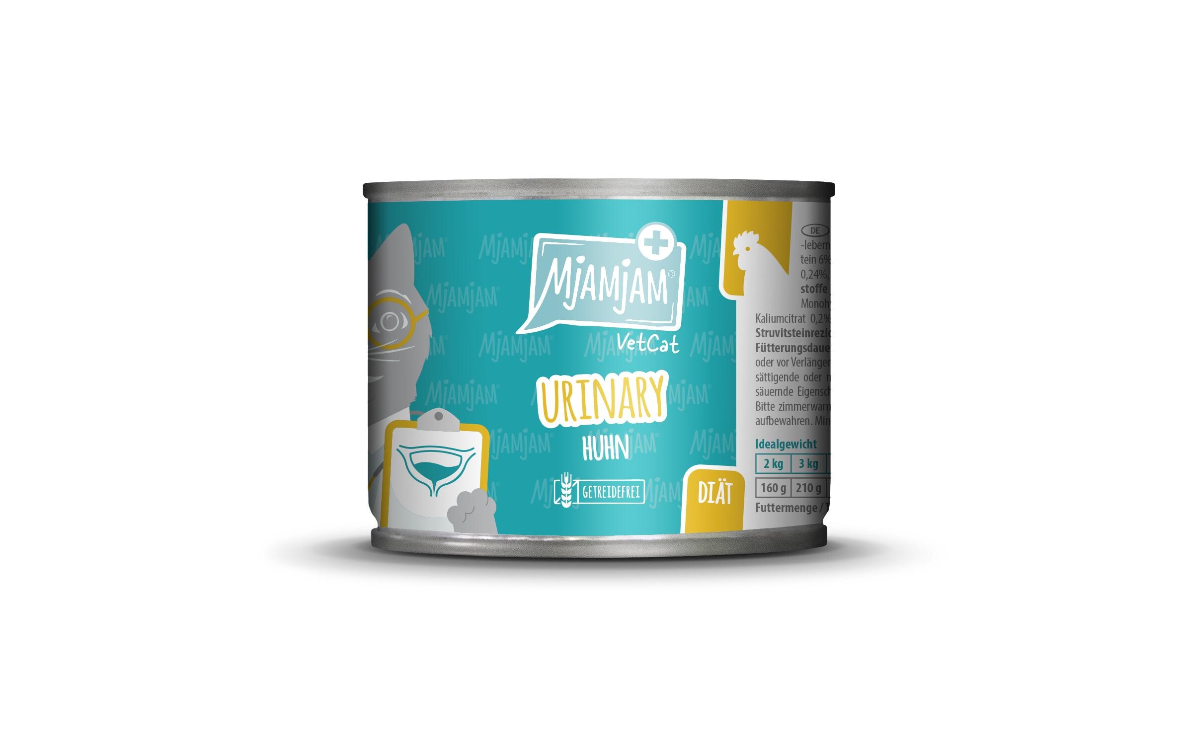 Mjamjam VetCat Nassfutter Urinary Huhn, 200 g Mjamjam VetCat Nassfutter Urinary Huhn, 200 g
