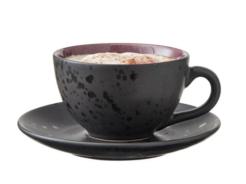 Bitz Kaffeetasse 240 ml, 4 Stück, Schwarz/Mehrfarbig