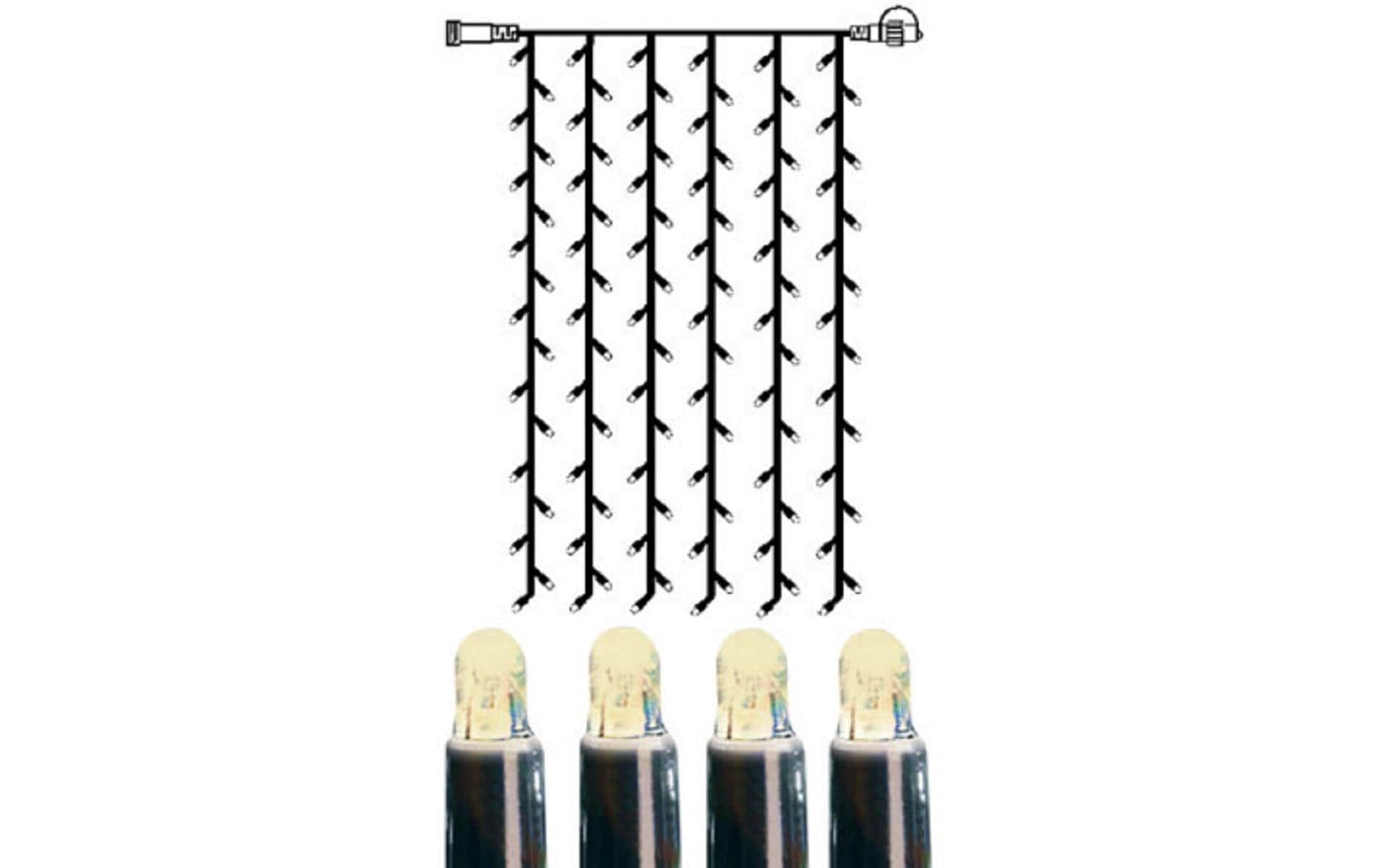 Star Trading System LED Extra, Schwarz / Warmweiss, 100 x 200 cm