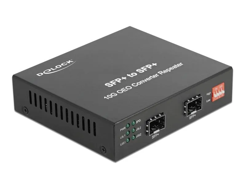 Delock Medienkonverter 10Gbase-R SFP+ zu SFP+ Delock Medienkonverter 10Gbase-R SFP+ zu SFP+