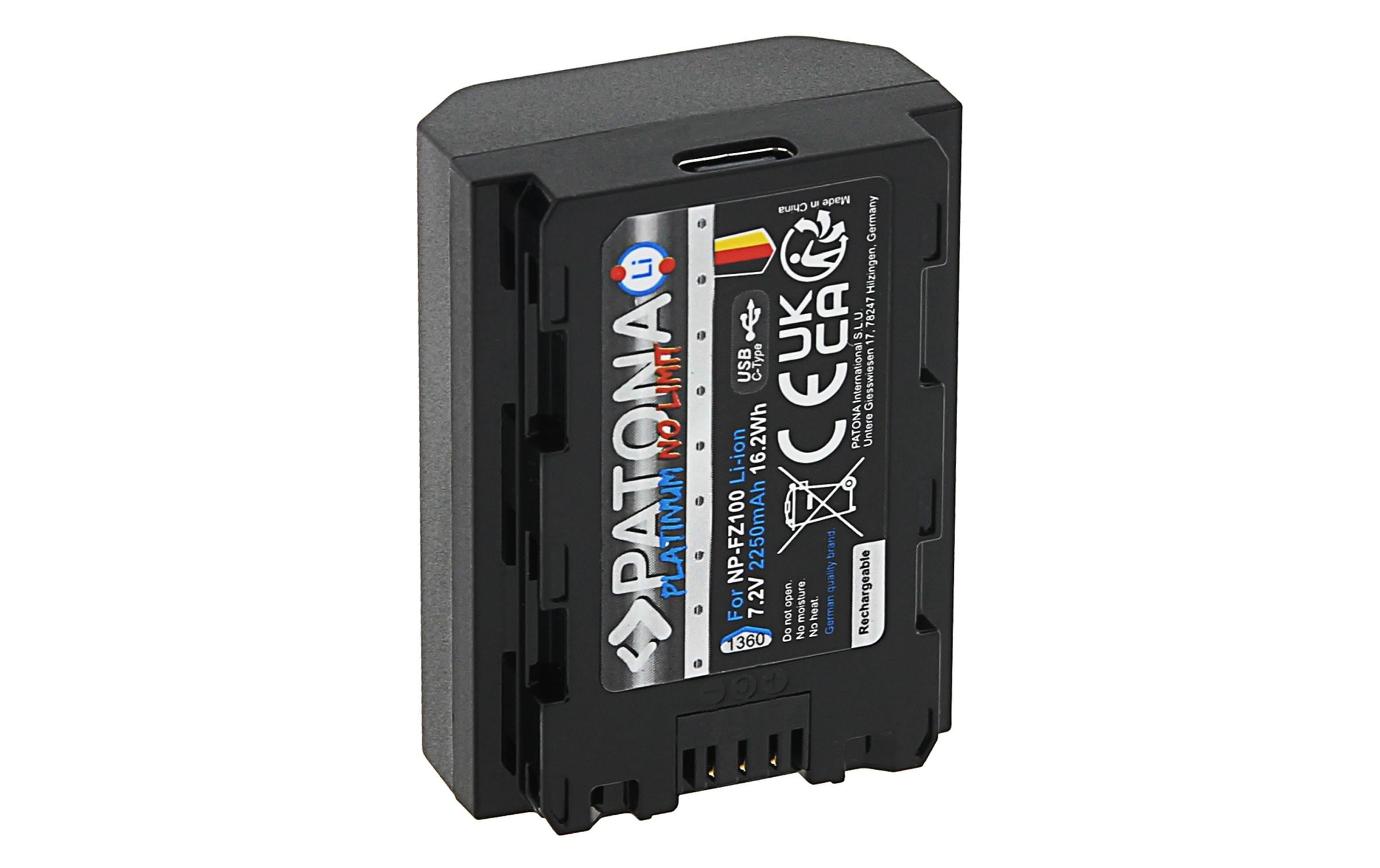 Patona Platinum Akku für Sony NP-FZ100 A7 III