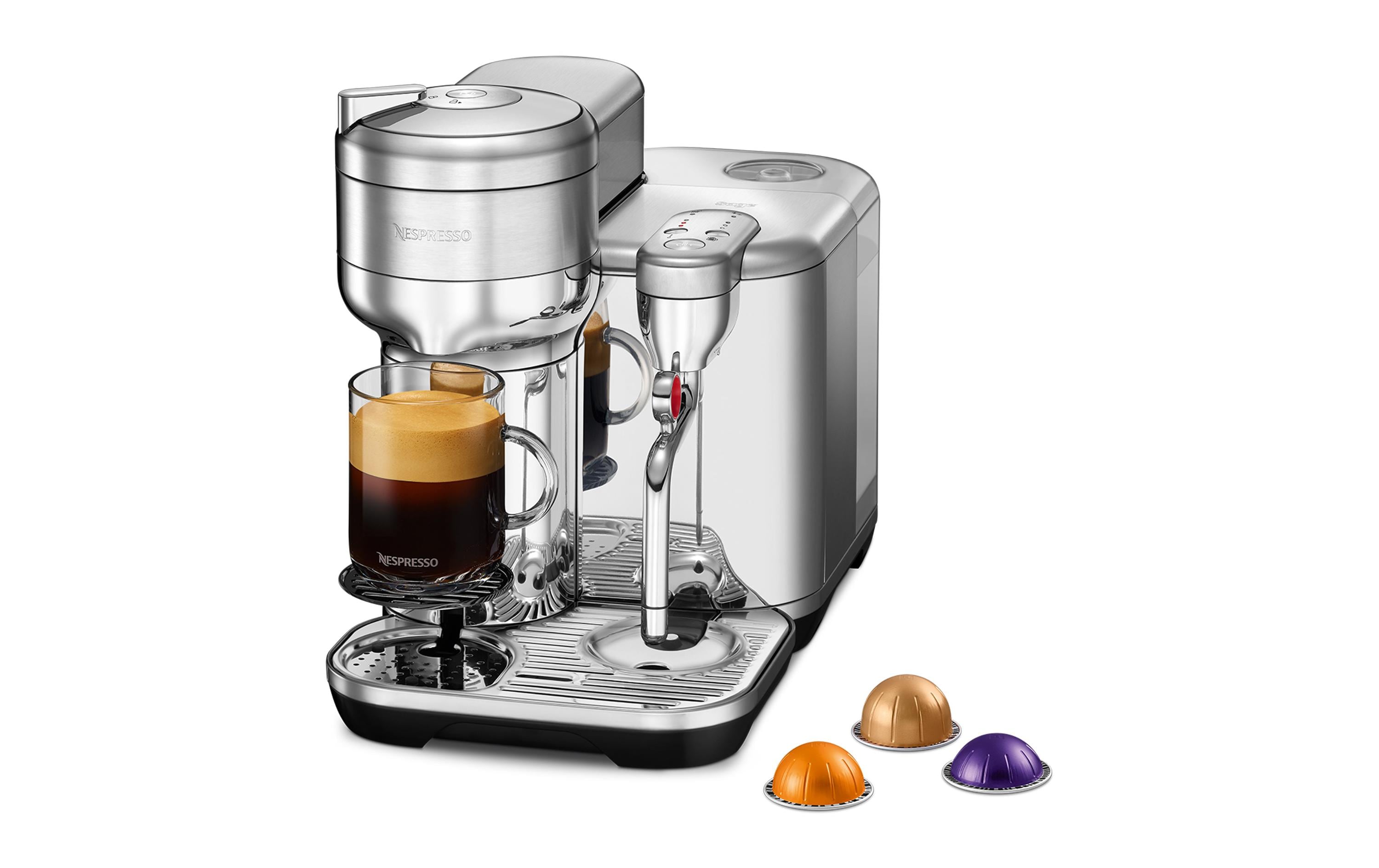 Sage Kaffeemaschine Nespresso Vertuo Creatista Brushed Steel Sage Kaffeemaschine Nespresso Vertuo Creatista Brushed Steel