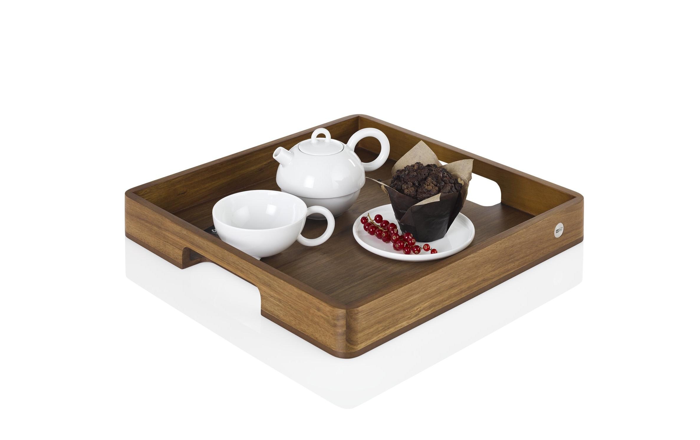 AdHoc Serviertablett Serve Square 40 x 40 cm, Walnuss AdHoc Serviertablett Serve Square 40 x 40 cm, Walnuss