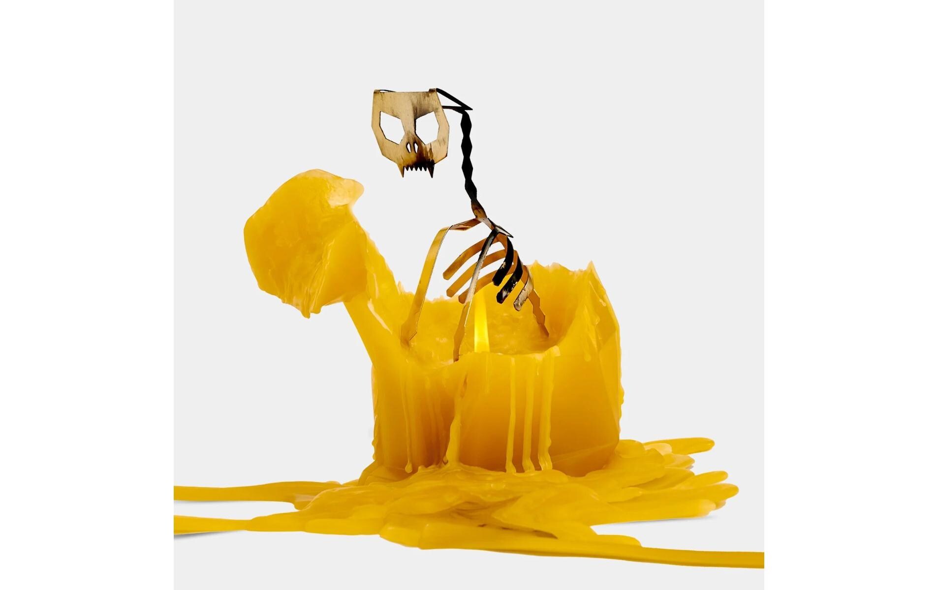 54Celsius Kerze PyroPet Cat Kisa Senfgelb