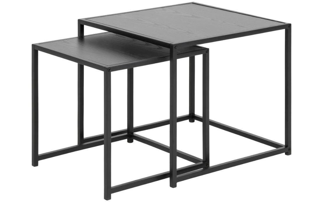 AC Design Couchtisch Seaford 2 Stück, Schwarz AC Design Couchtisch Seaford 2 Stück, Schwarz