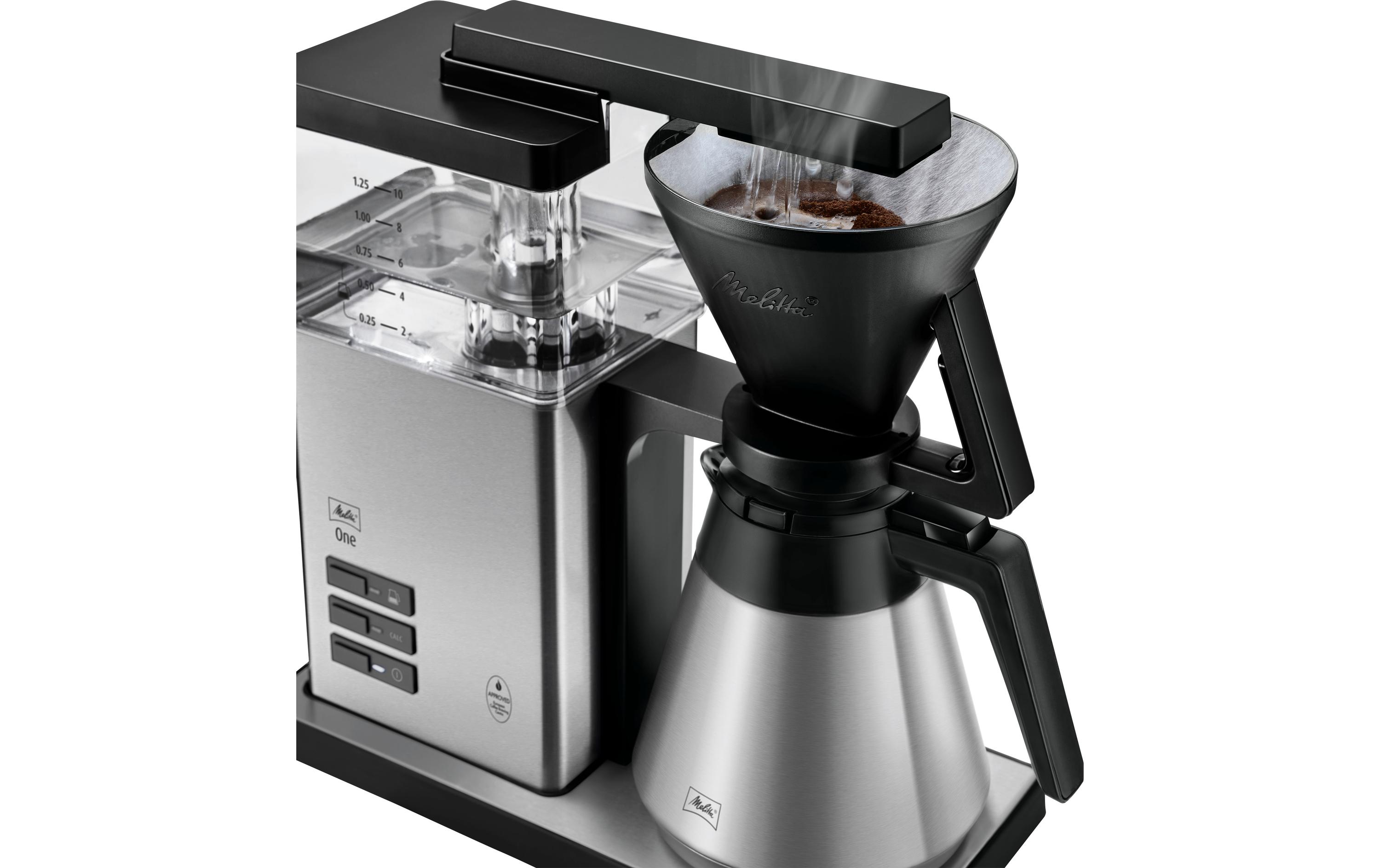 Melitta Filterkaffeemaschine One Therm Silber Melitta Filterkaffeemaschine One Therm Silber