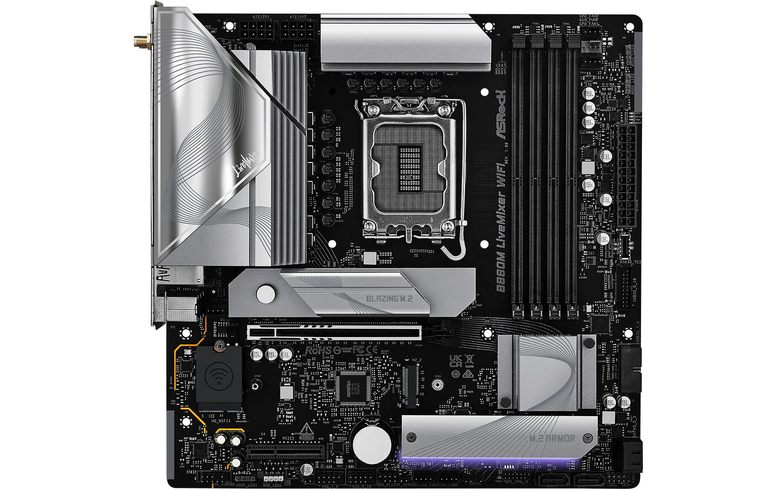 ASRock Mainboard B860M LiveMixer WiFi ASRock Mainboard B860M LiveMixer WiFi