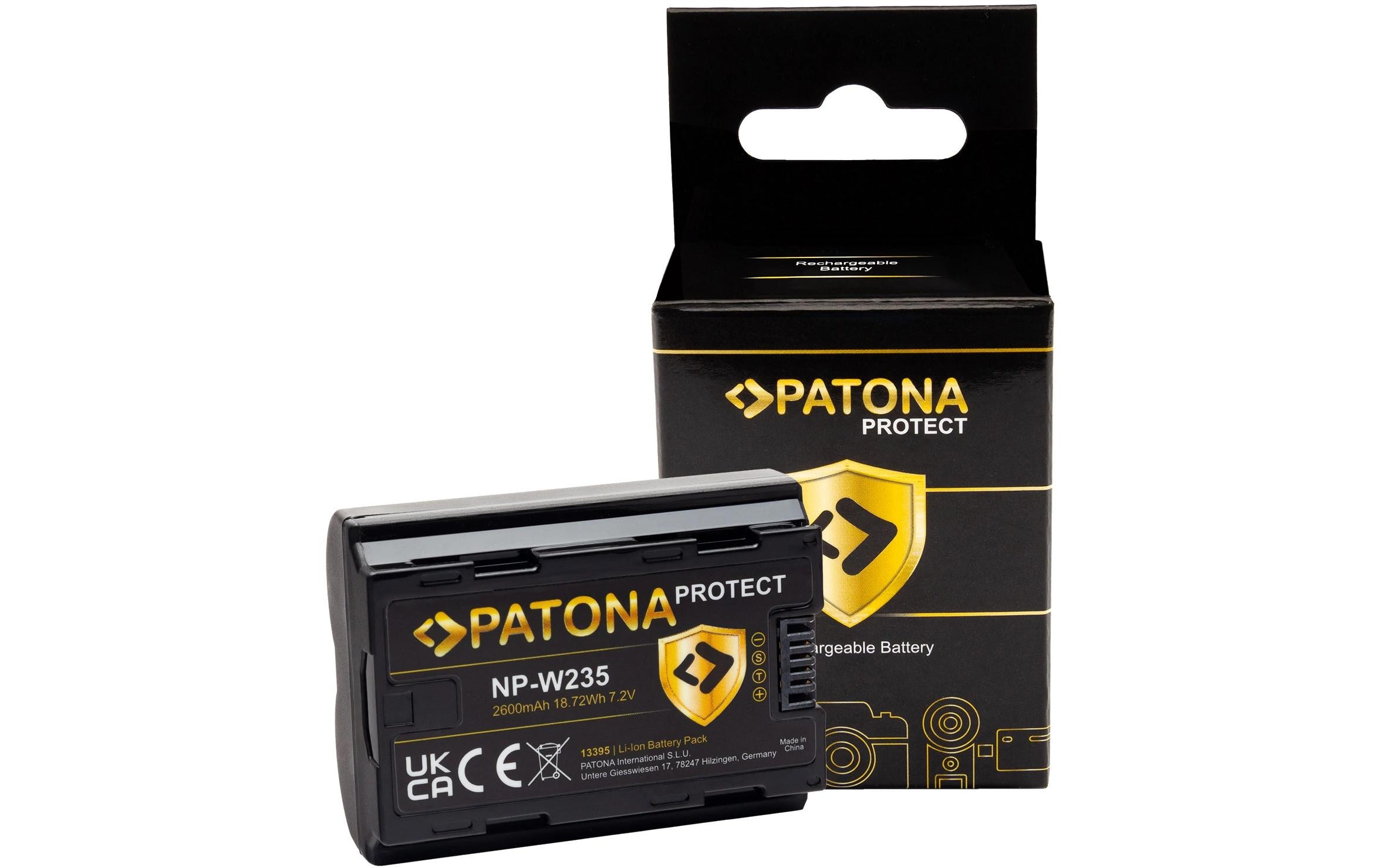 Patona PROTECT Akku für Fuji FinePix NP-W235 XT-4 XT4