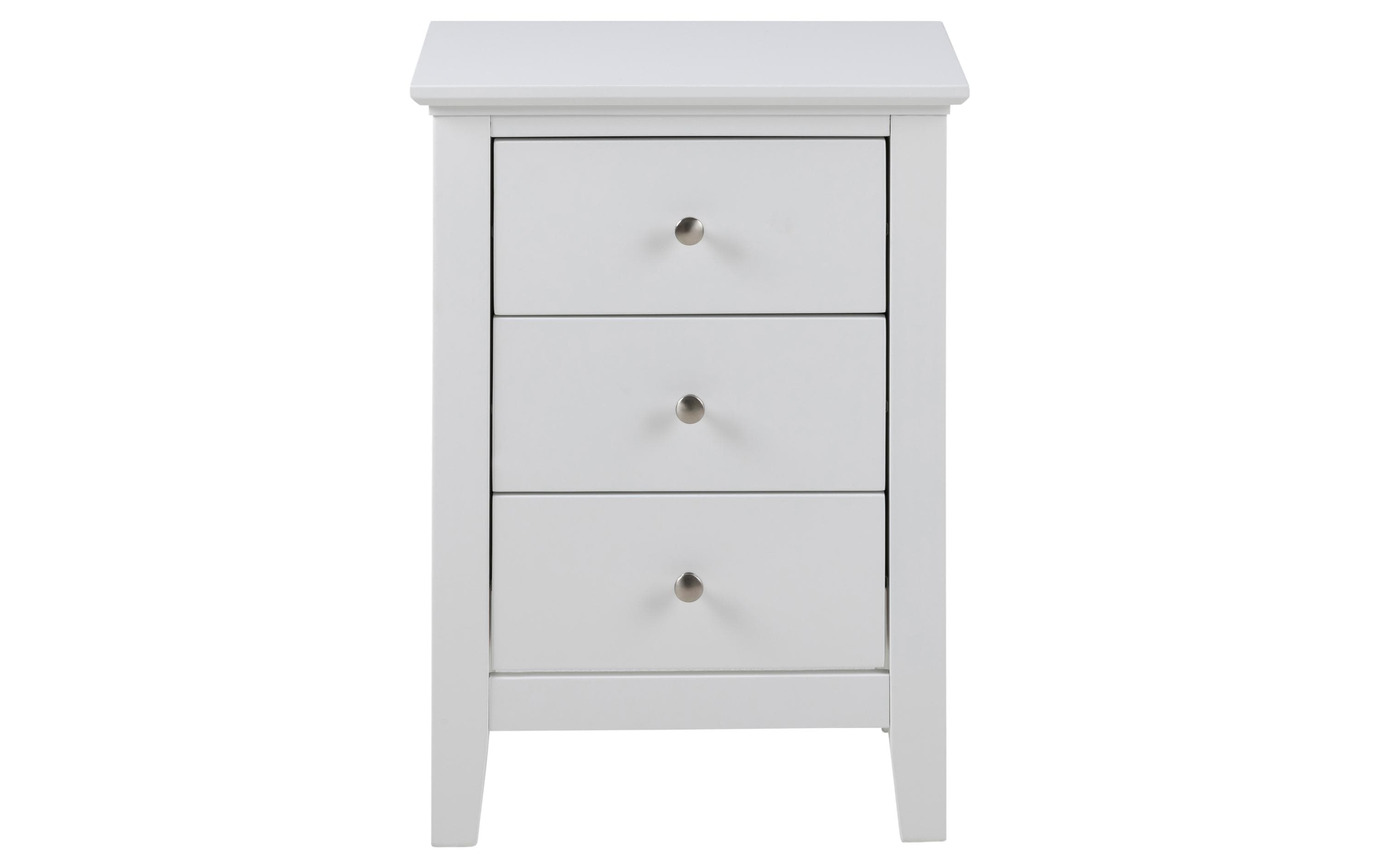 AC Design Nachttisch Linnea 45 cm x 62.8 cm, Weiss glanz