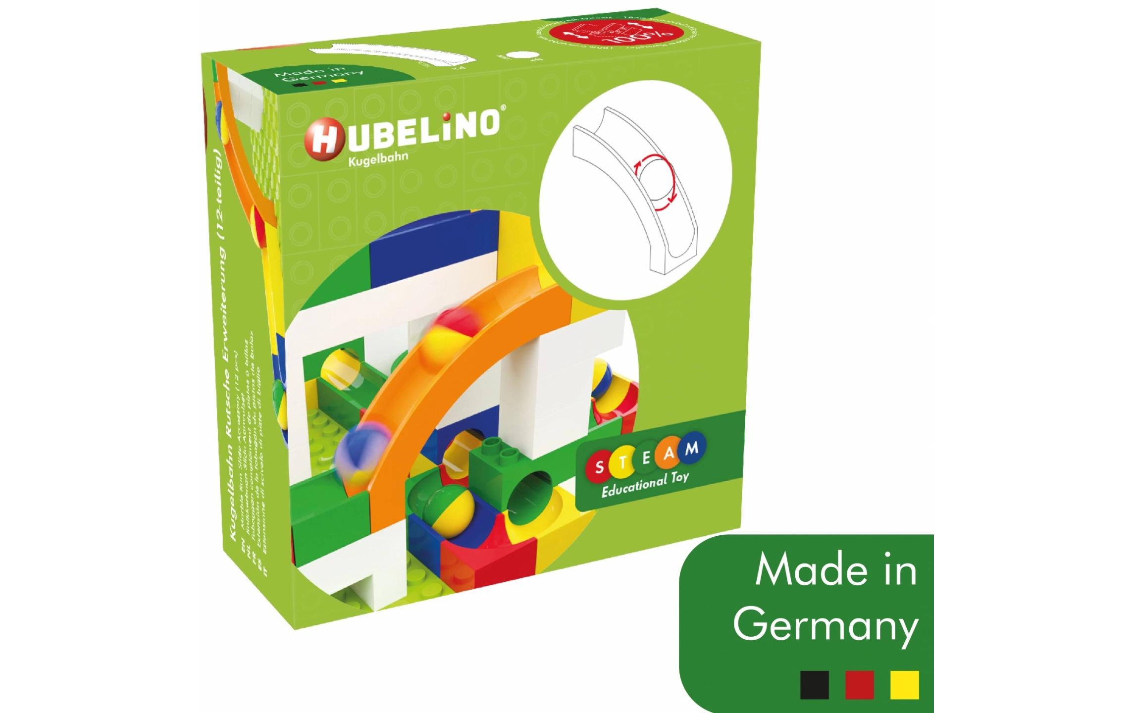 Hubelino Kugelbahn Rutsche Erweiterung 12 Teile